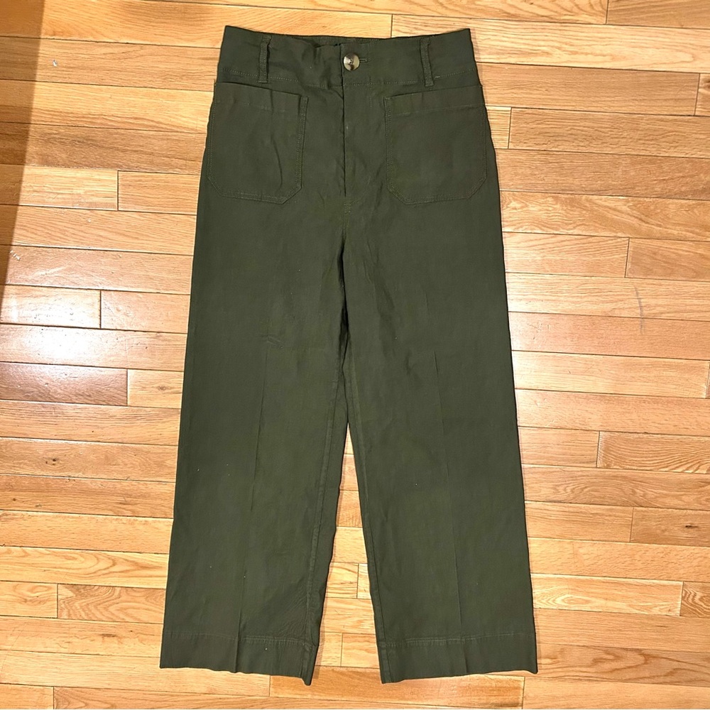 Anthropologie Maeve Green Colette Pants